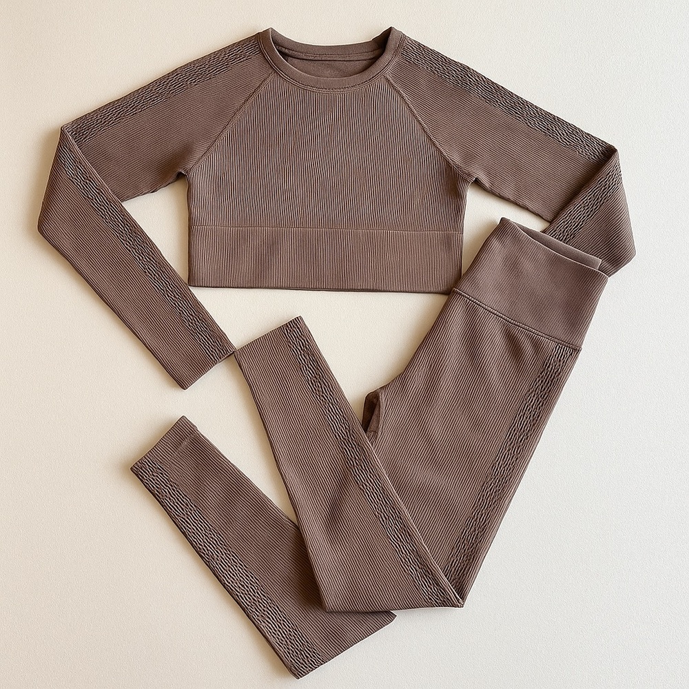 OFFLINE by Aerie Ribbed Seamless Yoga Set